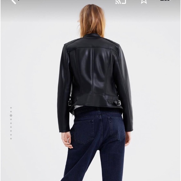 Zara faux leather jacket - Picture 9 of 11